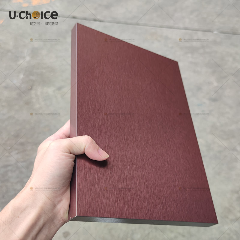 紅古銅不銹鋼蜂窩板